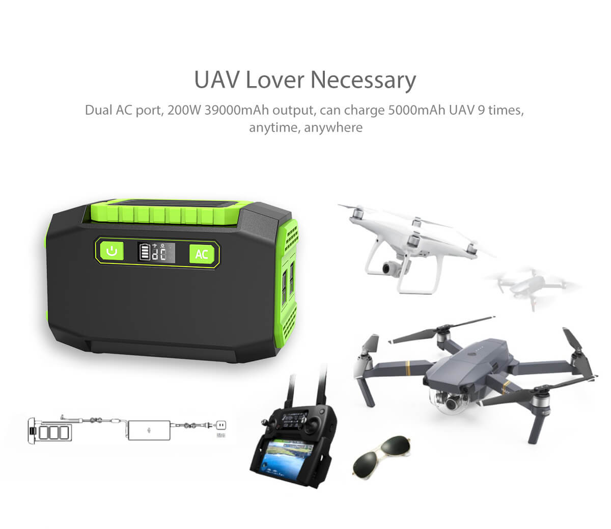 무인 항공기용 휴대용 발전소