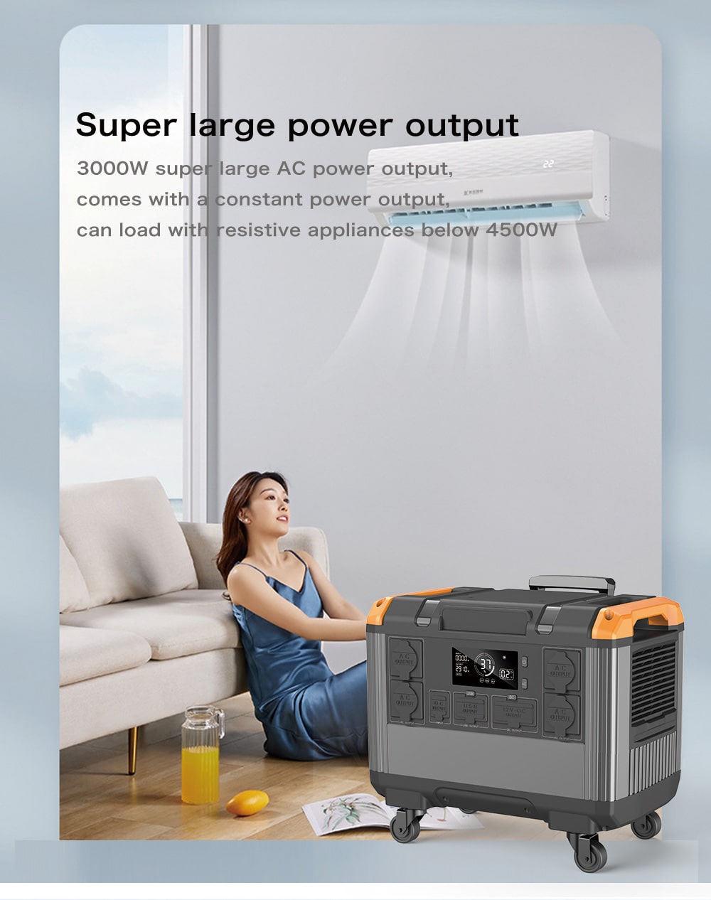 가정용 3000W 배터리 발전기