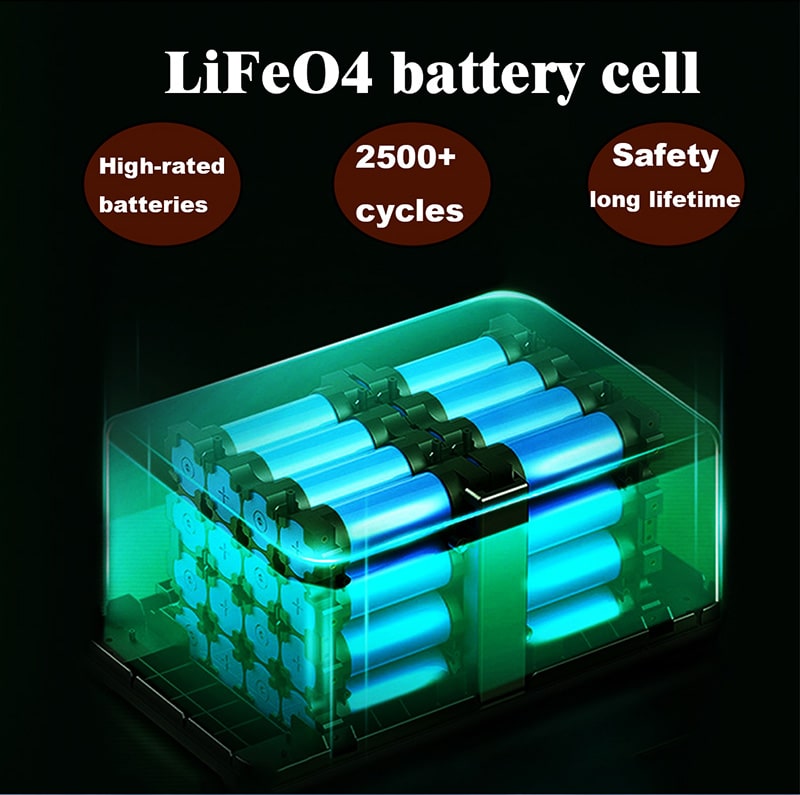 저렴한 휴대용 발전소 1200W LiFeO4 배터리 셀