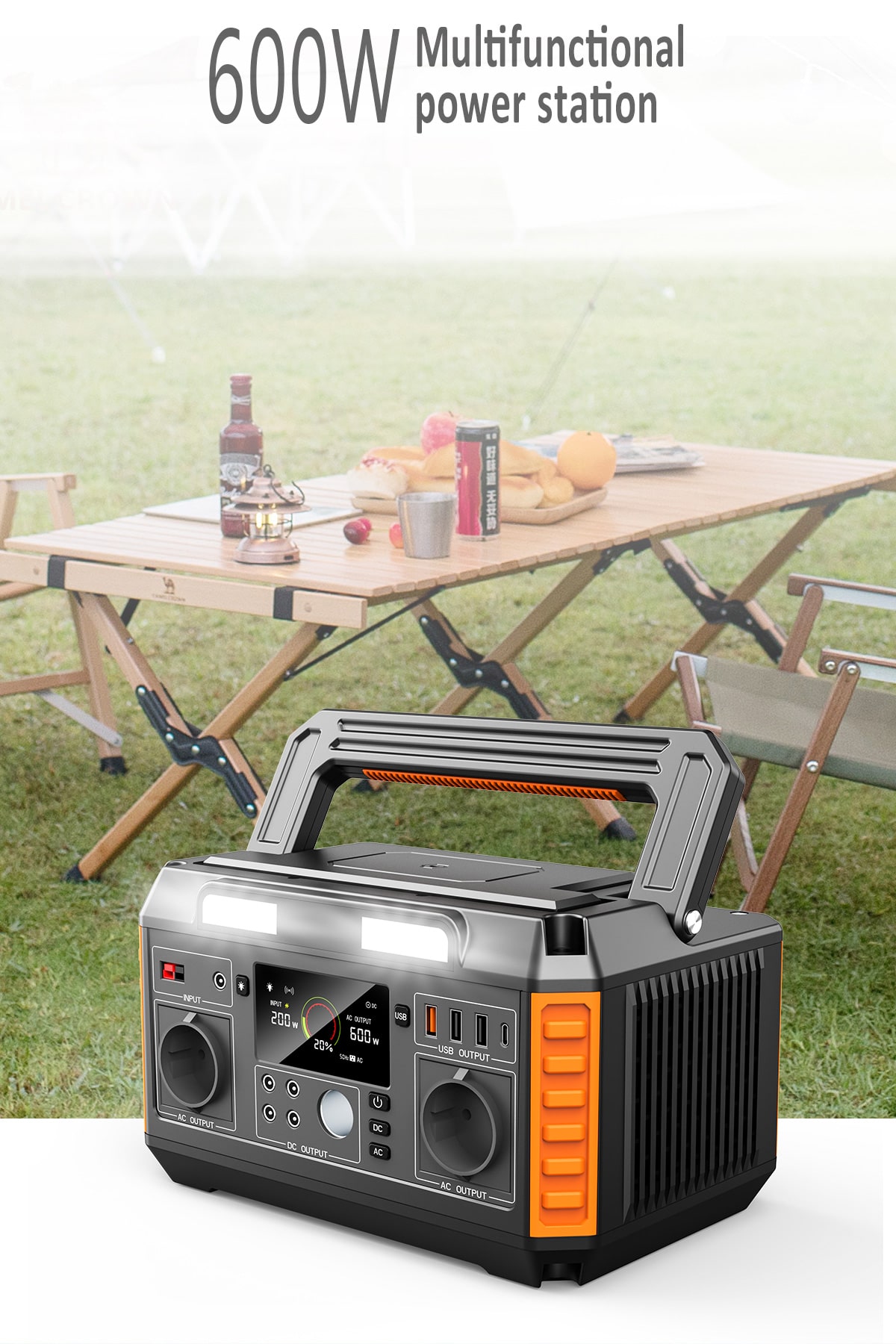휴대용 배터리 전원 스테이션 600W 상세 정보