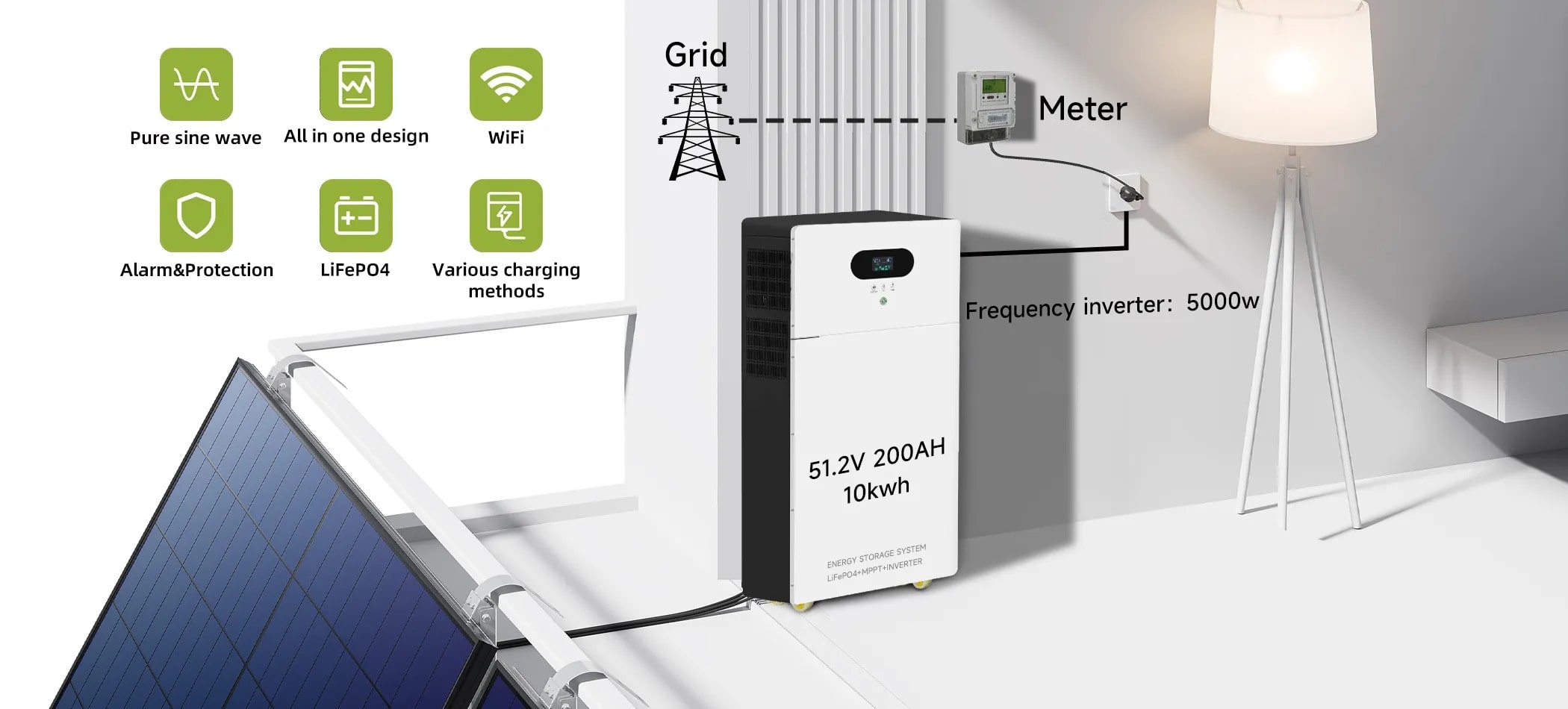 올인원 배터리 및 인버터