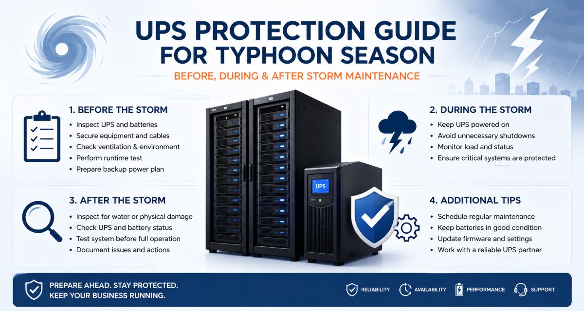 台風シーズンにおけるUPSの保護ガイド
